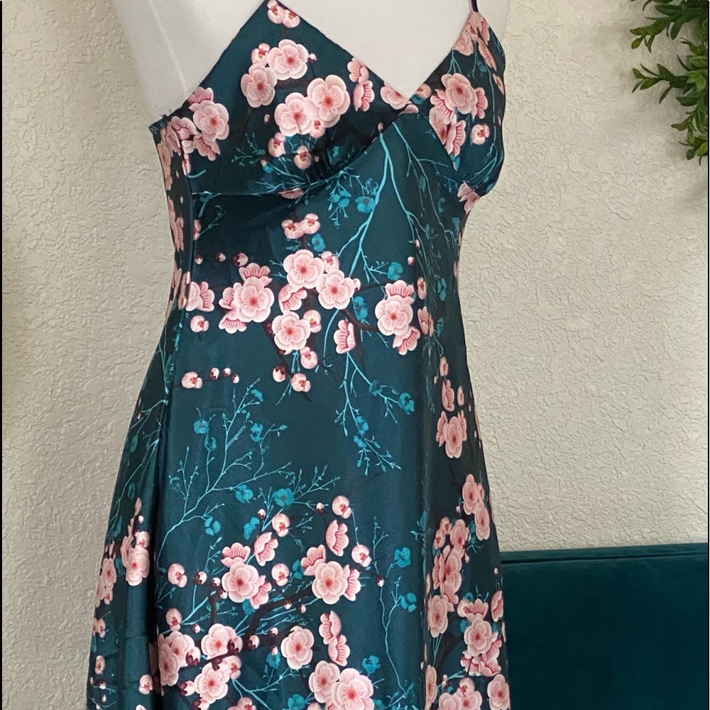 Silky slip on dress